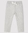 Baby boy's tube knit trousers BELUGA CHINE grey