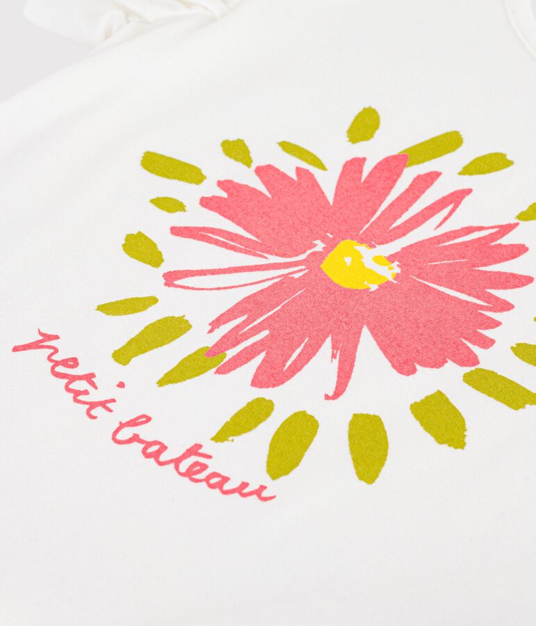 Children's short-sleeved cotton T-shirt white