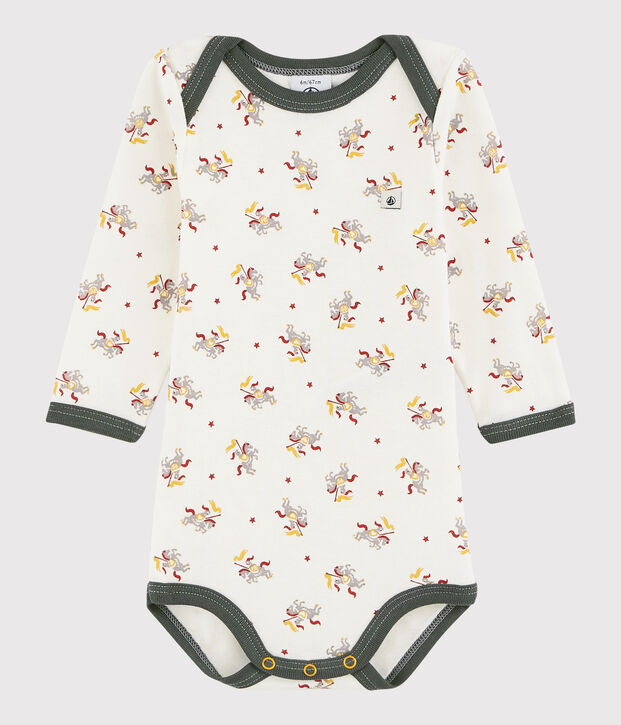 Baby Boys' Long-Sleeved Bodysuit white/multicolor