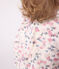 Babies' long sleeved floral-print cotton dress MILK /MULTICO