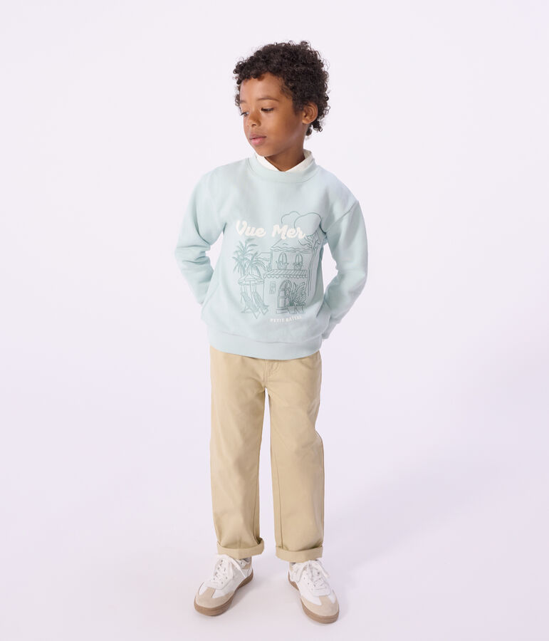 Children's cotton sweatshirt blue