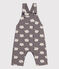 Babies' Sheep Print Long Fleece Dungarees BONGRIS /MULTICO