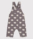 Babies' Sheep Print Long Fleece Dungarees