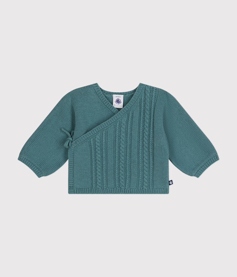 Babies' wool and cotton cardigan PAUL green