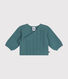 Babies' wool and cotton cardigan
