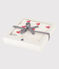 Heart Cotton Bath Wrap MARSHMALLOW white/TERKUIT red