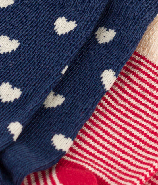 Babies' Cotton Jersey Heart Patterned Socks - 2-Pack variante 1