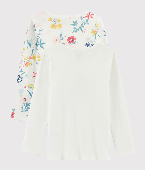 Girls' Long-sleeved Floral Print T-Shirt - 2-Piece Set variante 1