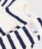 Babies' set in a stripy knit blue/blue