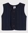 Babies' Unisex Quilted Tube Knit Bodywarmer SMOKING blue