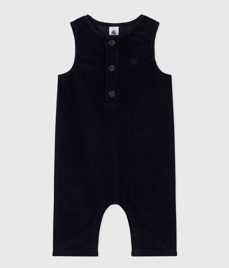 Babies' Sleeveless Corduroy Jumpsuit blue