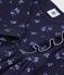Children's sleeveless cotton dress with flowers blue/multicolor