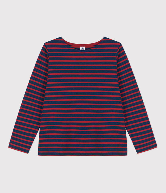 Women's Breton Cotton Top LITTORAL CHINE /STOP