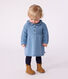 Babies' plain cotton and wool dress