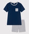 Children's short pyjamas in plain cotton INCOGNITO /FUMEE