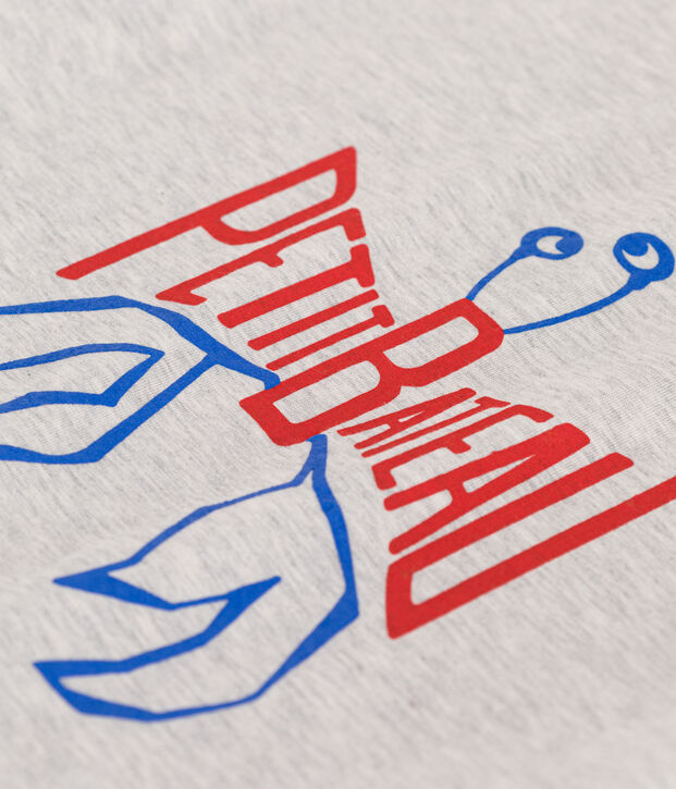 Children's short-sleeved printed cotton T-shirt BELUGA CHINE