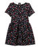 Girl's short sleeved dress SMOKING blue/MULTICO white