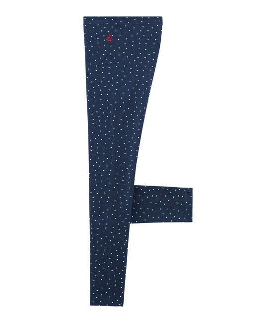 Girls' Leggings HADDOCK blue/MULTICO white