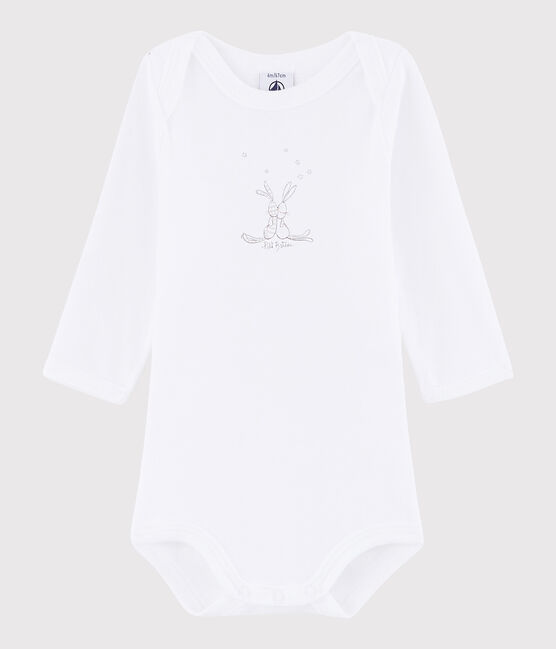 Unisex Babies' Long-Sleeved Bodysuit ECUME white
