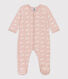 Velour Pink Whale Sleepsuit