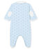 Baby boy's print tubic sleepsuit FRAICHEUR blue/MULTICO white