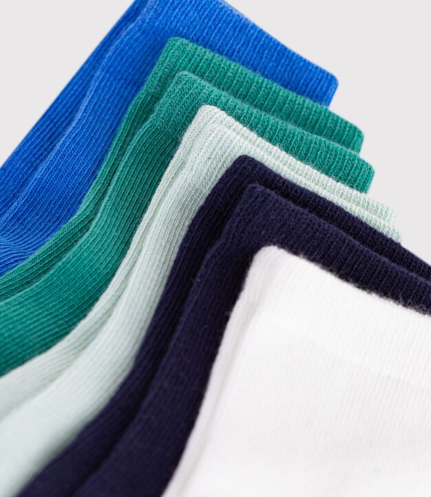 Babies' plain cotton socks - 5-pack multicolor