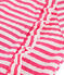 Stripy one-piece swimsuit with ruffle details. GEISHA pink/MARSHMALLOW white