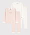 Girls' Small Heart Pattern Cotton Pyjamas - 2-Pack variante 1