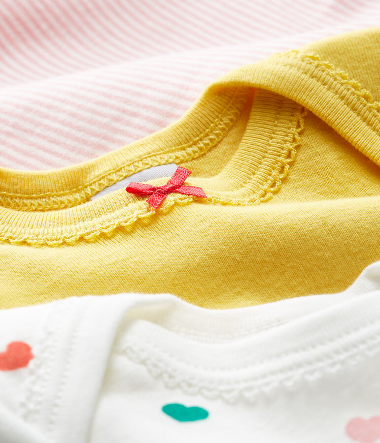 Baby Girls' Short-Sleeved Bodysuit - 3-Piece Set multicolor