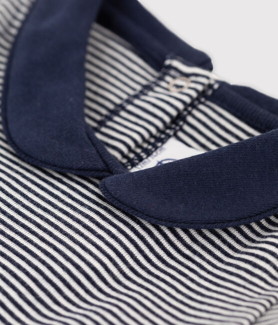 Baby girls' milleraies-striped dress SMOKING blue/COQUILLE beige