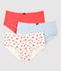 Girls' Floral Print Organic Cotton Hipsters - 3-Pack
