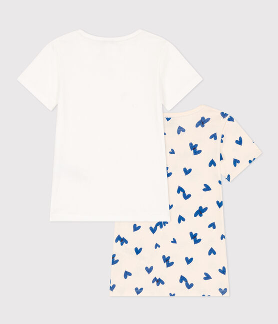 Girls' Heart Short-Sleeved Cotton T-Shirts - 2-Pack variante 1