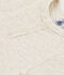 Babies' Short-Sleeved Cotton Bodysuit With Henley Neck MONTELIMAR CHINE beige