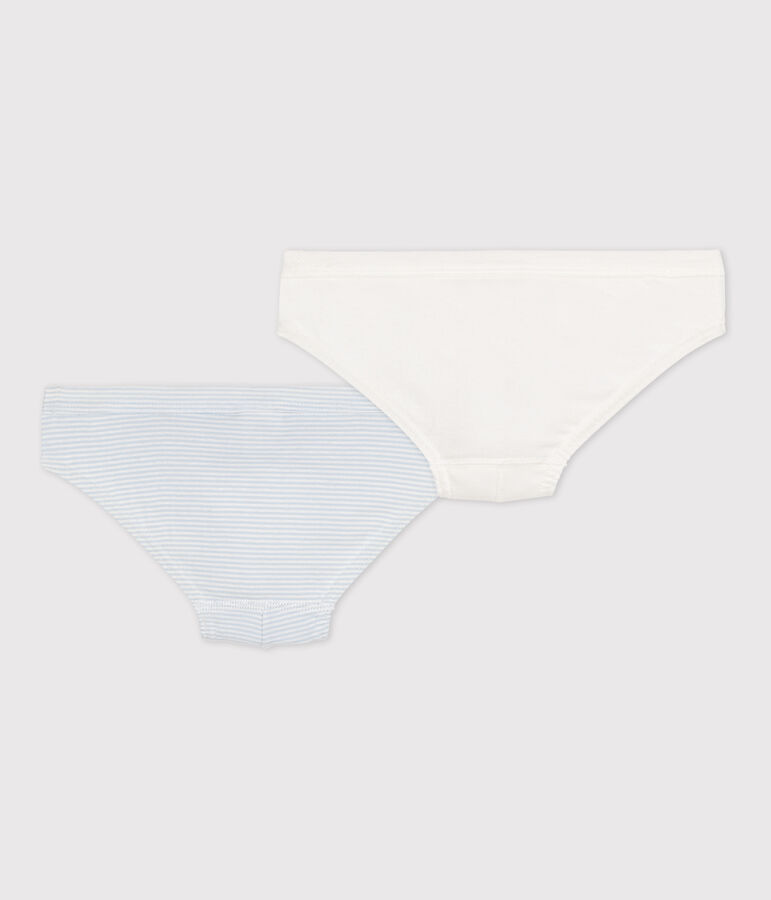 Boys' Pinstriped Cotton Briefs - 2-Pack multicolor