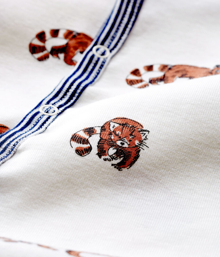 Baby Boys' Ribbed Sleepsuit white/multicolor