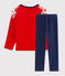 Boys' Fancy Dress Velour Pyjamas MEDIEVAL blue/FROUFROU red