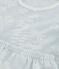 Girls' Blue Hawaiian Cotton Short Pyjamas PLEINAIR /MARSHMALLOW
