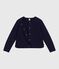 Women's plain cotton cardigan SOIR