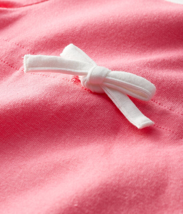 Baby Girls' Short-Sleeved Bodysuit/Dress pink