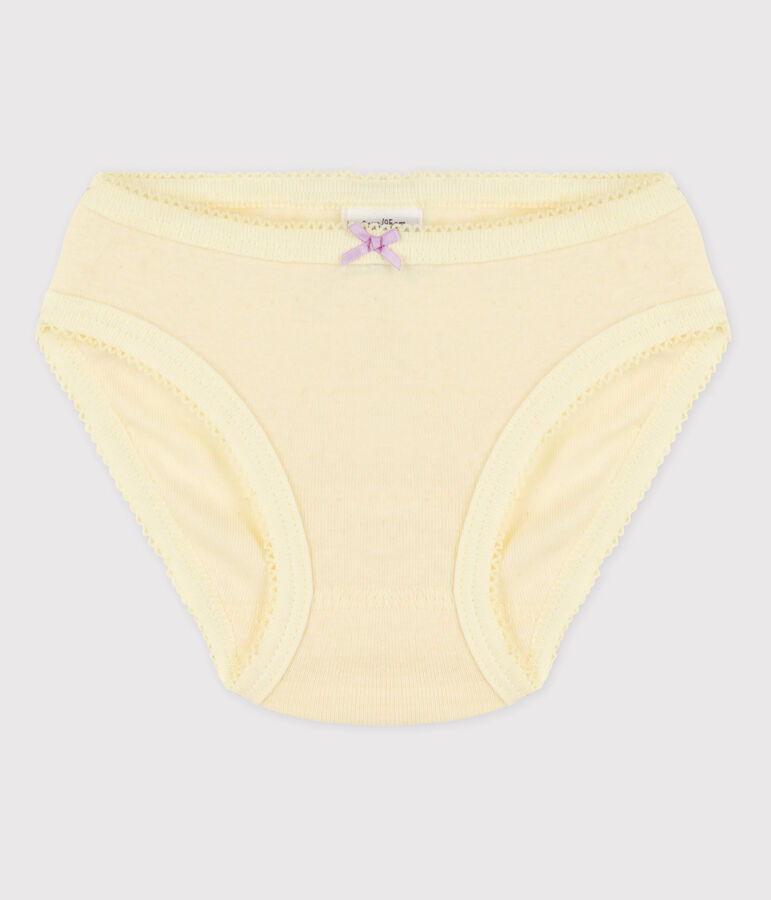Girls' Cotton Briefs yellow