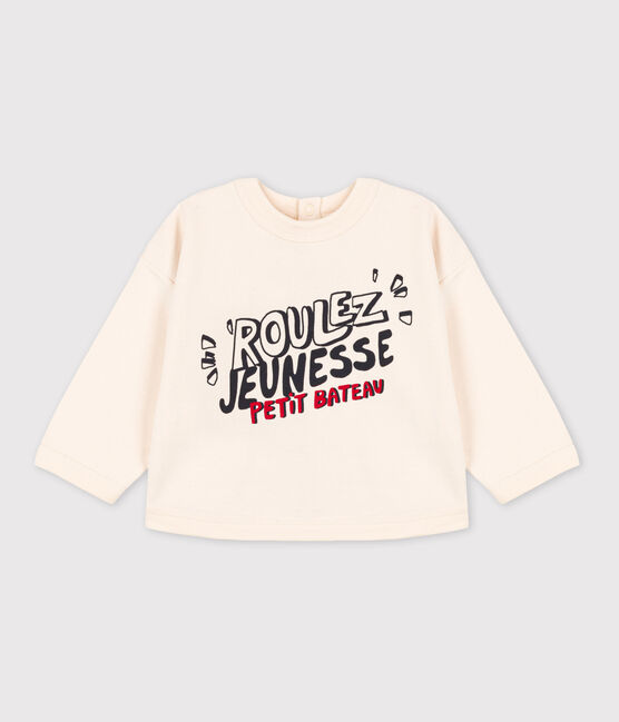 Babies' Cotton Sweatshirt AVALANCHE Ecru