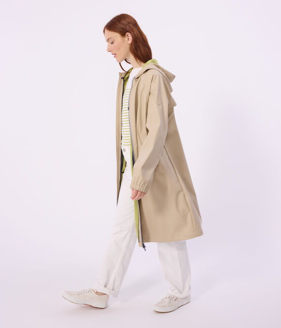 Women's long raincoat in two colours SANDER beige