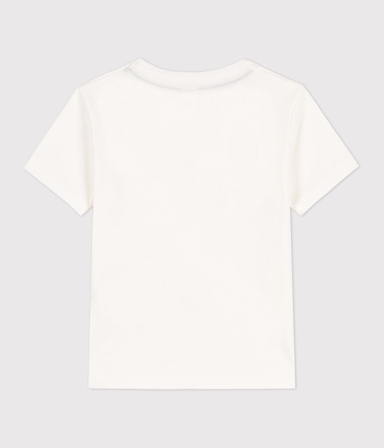 Boys' Short-Sleeved Cotton T-Shirt white