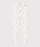 Children's floral print cotton leggings MARSHMALLOW white/MULTICO white