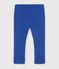 Babies' plain cotton leggings blue