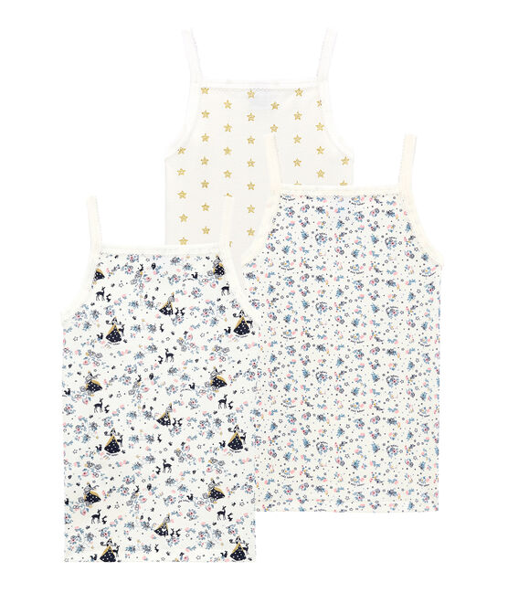 Little girl's strap vest trio variante 1