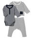 Baby boys' striped clothing - 3-piece set