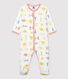 Babies' Paris Print Cotton Sleepsuit