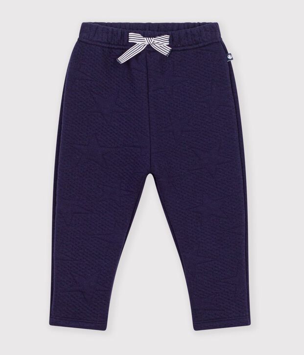 Babies' thick cotton trousers with a star pattern SOIR