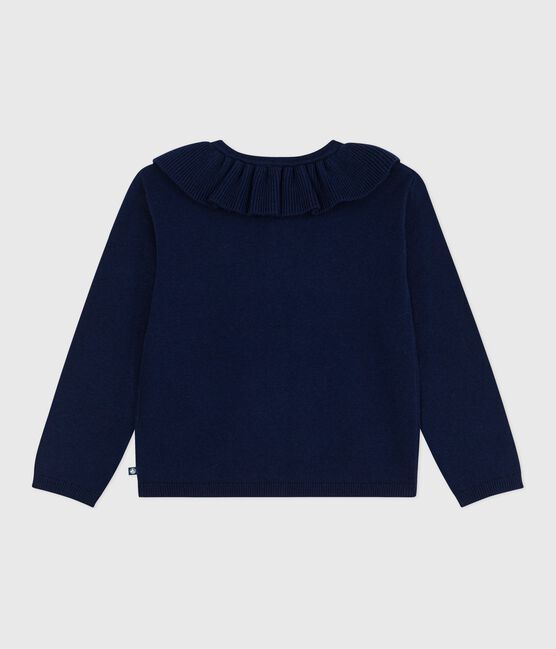 Children's plain wool and cotton cardigan SOIR